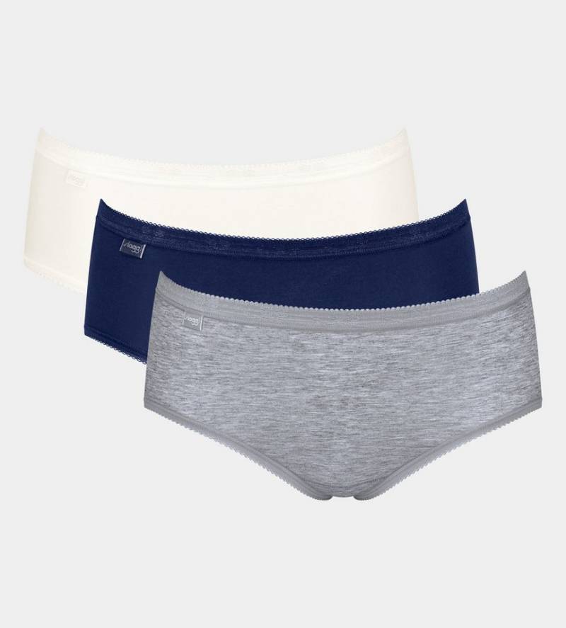 sloggi Slip Basic+ Midi C3P (3er Pack) perfekter Sitz von sloggi
