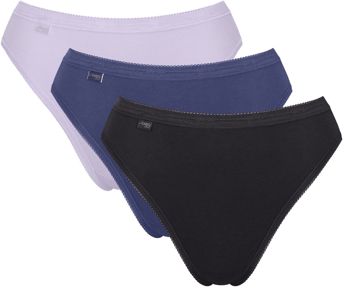 sloggi Tai-Slip Basic+ (3er Pack) perfekter Sitz, hoher Beinausschnitt, glatte Nähte von sloggi