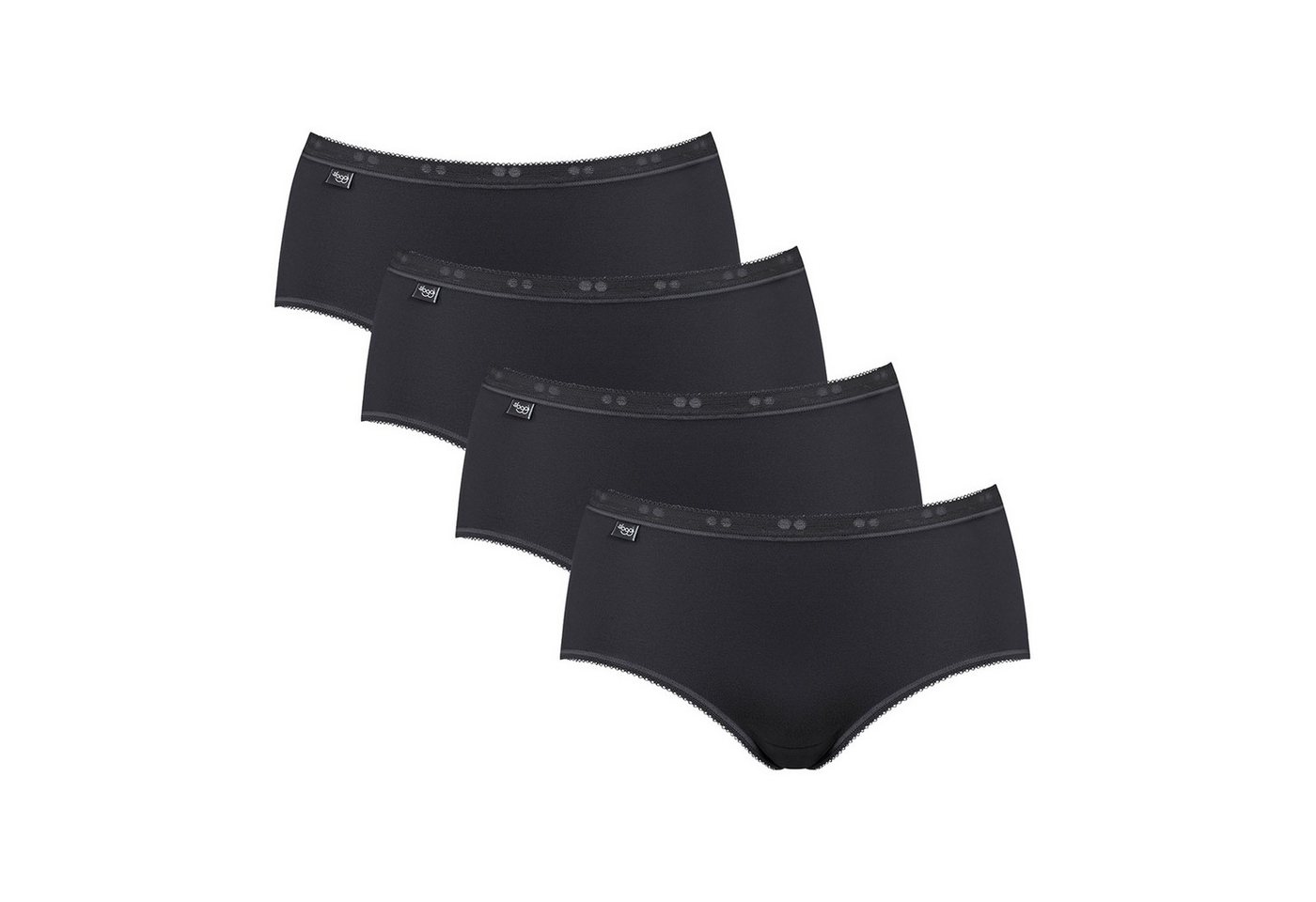 sloggi Slip Damen Slip 4er Pack Baumwolle Basic+ Midi 4P (Packung, 4er Pack) von sloggi