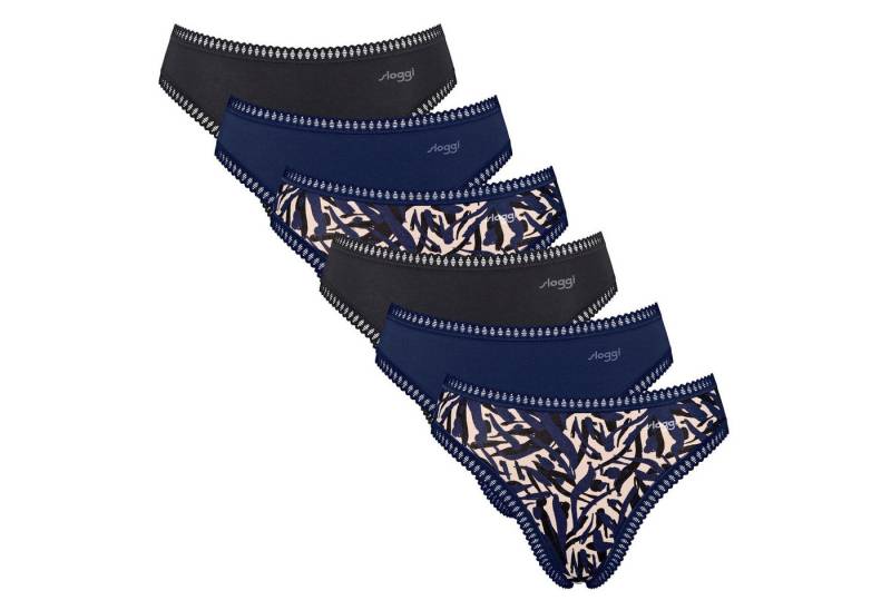 sloggi Slip Damen Slip 6er Pack Baumwolle (Packung, 6er Pack) von sloggi
