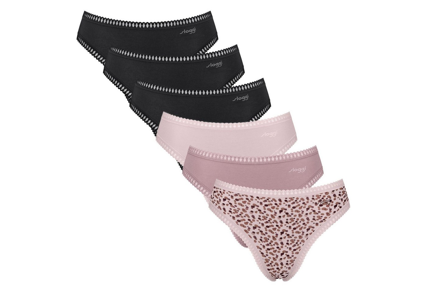 sloggi Slip Damen Slip 6er Pack Baumwolle (Packung, 6er Pack) von sloggi