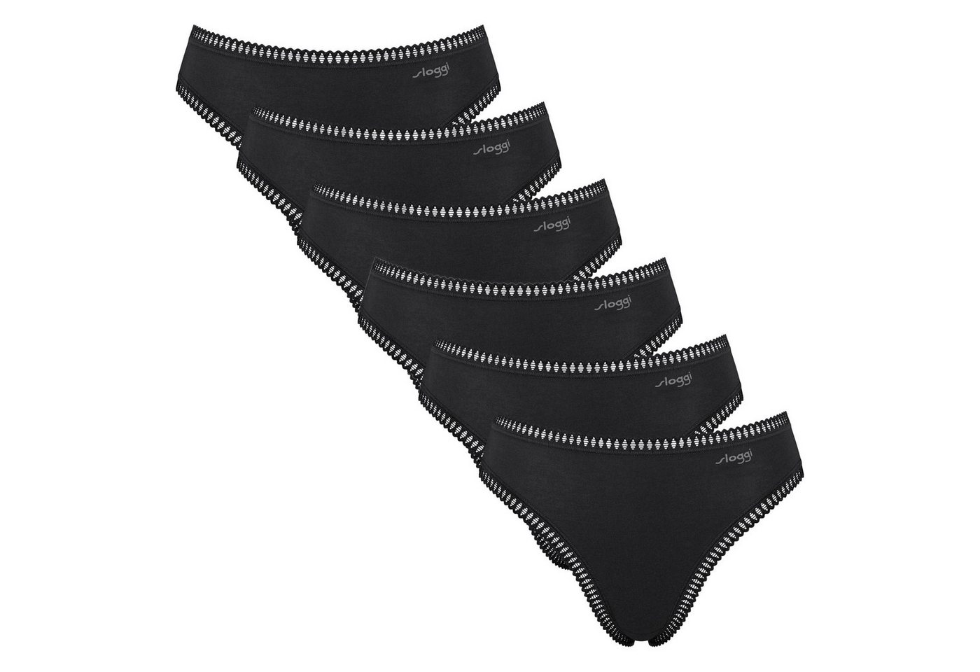 sloggi Slip Damen Slip 6er Pack Baumwolle (Packung, 6er Pack) von sloggi