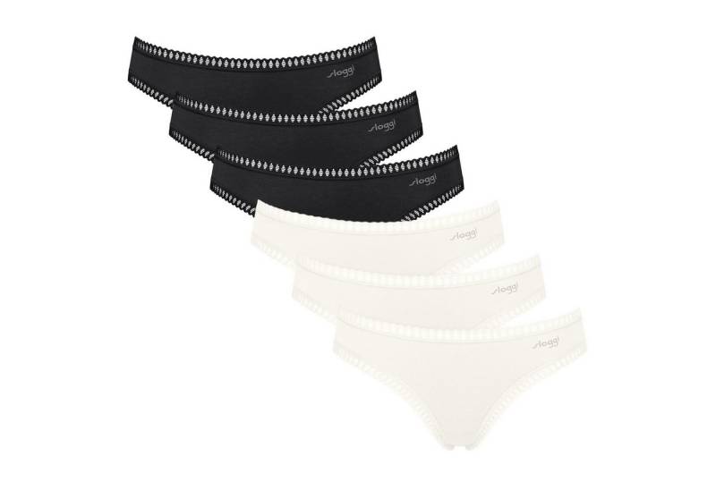 sloggi Slip Damen Slip 6er Pack Baumwolle GO Crush Mini C6P (Packung, 6er Pack) von sloggi