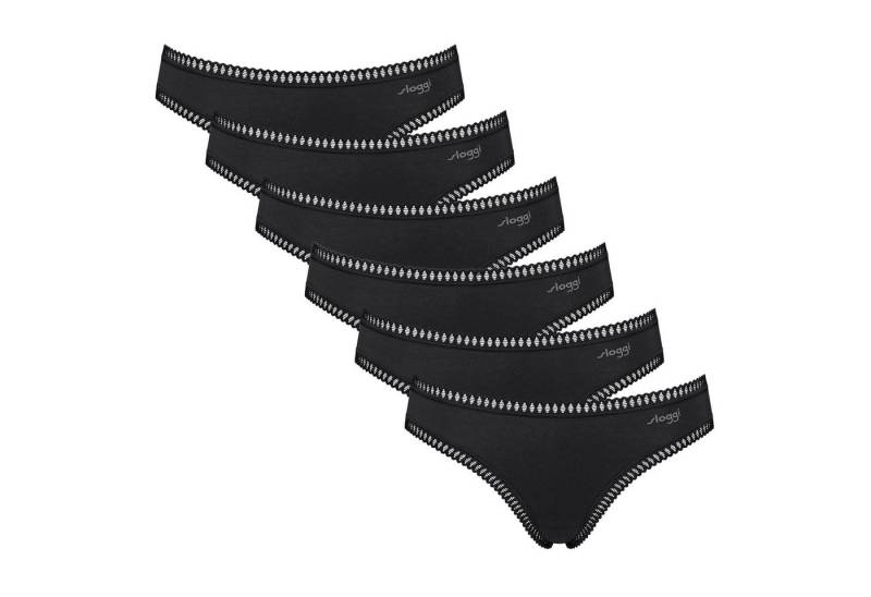 sloggi Slip Damen Slip 6er Pack Baumwolle GO Crush Mini C6P (Packung, 6er Pack) von sloggi