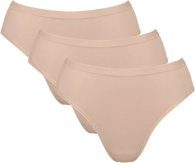 sloggi Tai-Slip GO Daily Cotton (3er Pack) Glanz-Effekt Details, hoher Beinausschnitt, weich, elastisch von sloggi
