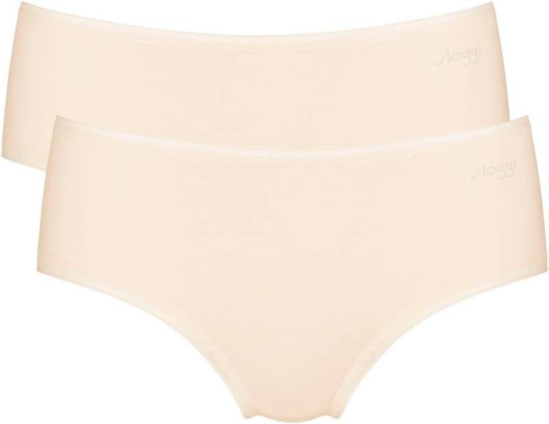 sloggi Slip GO Midi C2P (2er Pack) zarte Spitzendetails von sloggi