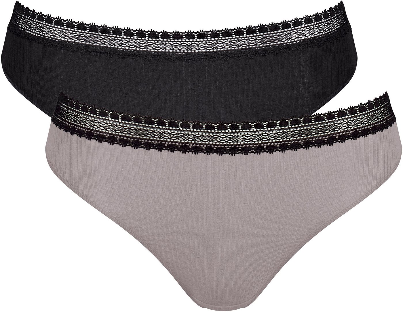 sloggi Slip GO Ribbed R Tai C2P (2er Pack) Rippstruktur von sloggi