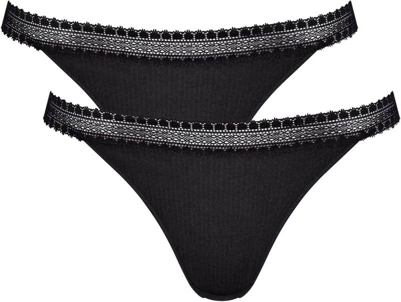 sloggi Slip GO Ribbed R Tanga C2P (2er Pack) Rippstruktur von sloggi