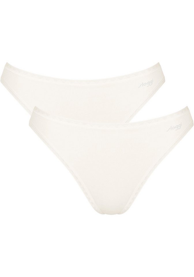 sloggi Slip GO Tai C2P (2er Pack) zarte Spitzendetails von sloggi