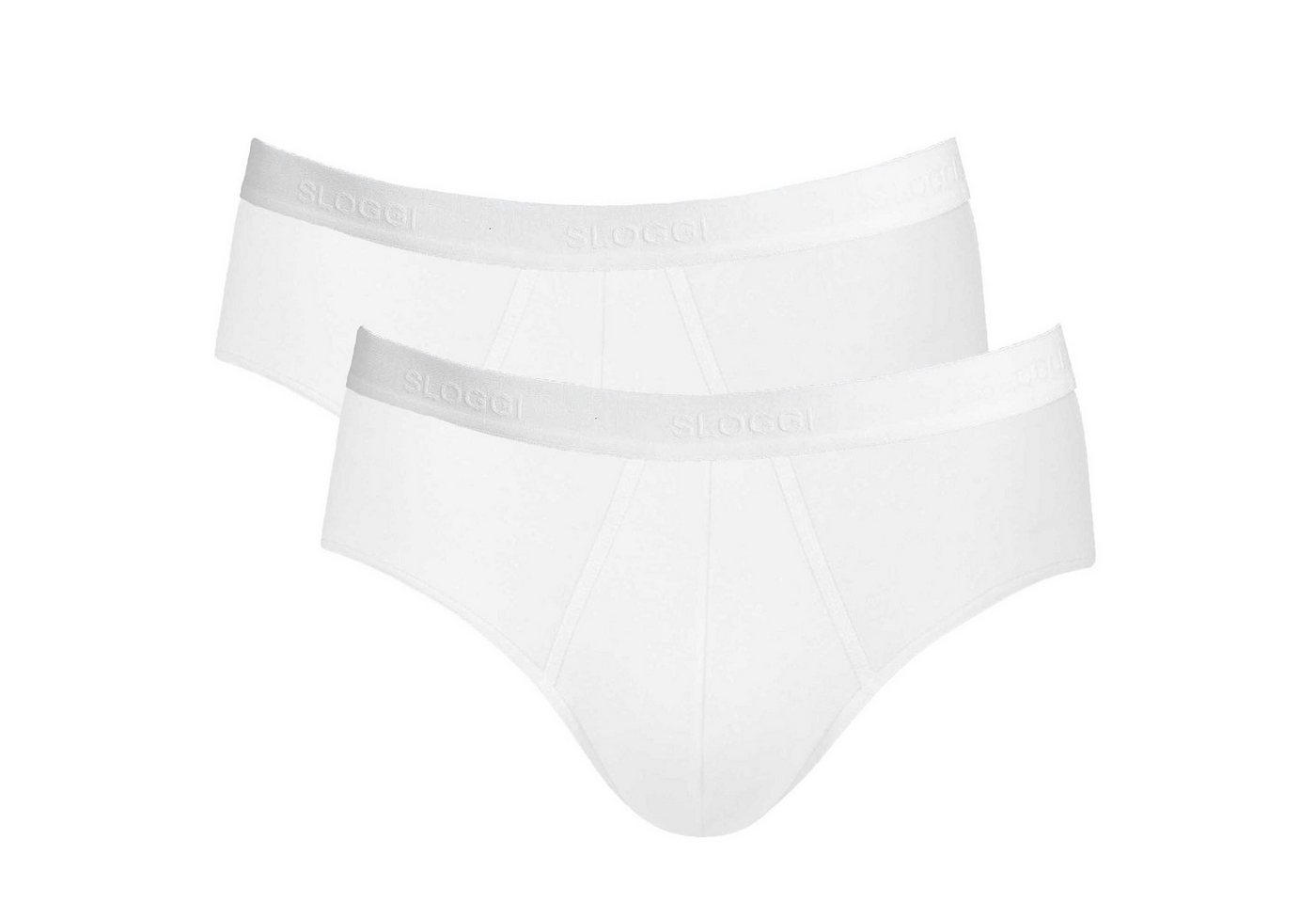 sloggi Slip Herren Slip 2er Pack Baumwollmischung Basic Midi (Packung, 2er Pack) von sloggi