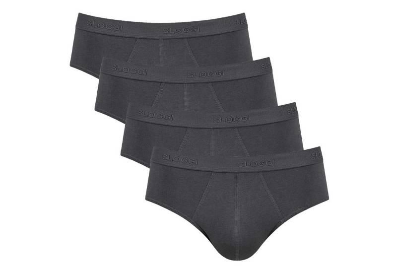 sloggi Slip Herren Slip 4er Pack Baumwollmischung Basic Midi (Packung, 4er Pack) von sloggi