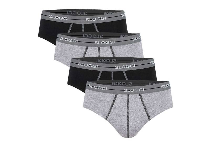 sloggi Slip Herren Slip 4er Pack Baumwollmischung (Packung, 4er Pack) von sloggi