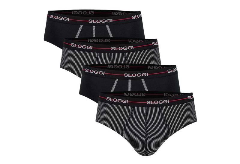 sloggi Slip Herren Slip 4er Pack Baumwollmischung (Packung, 4er Pack) von sloggi