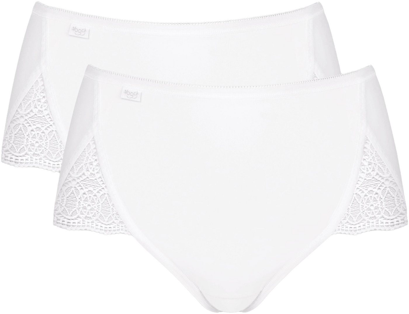 sloggi Slip Pure Sense Luxe Maxi C2P (2er Pack) Spitzendetails von sloggi