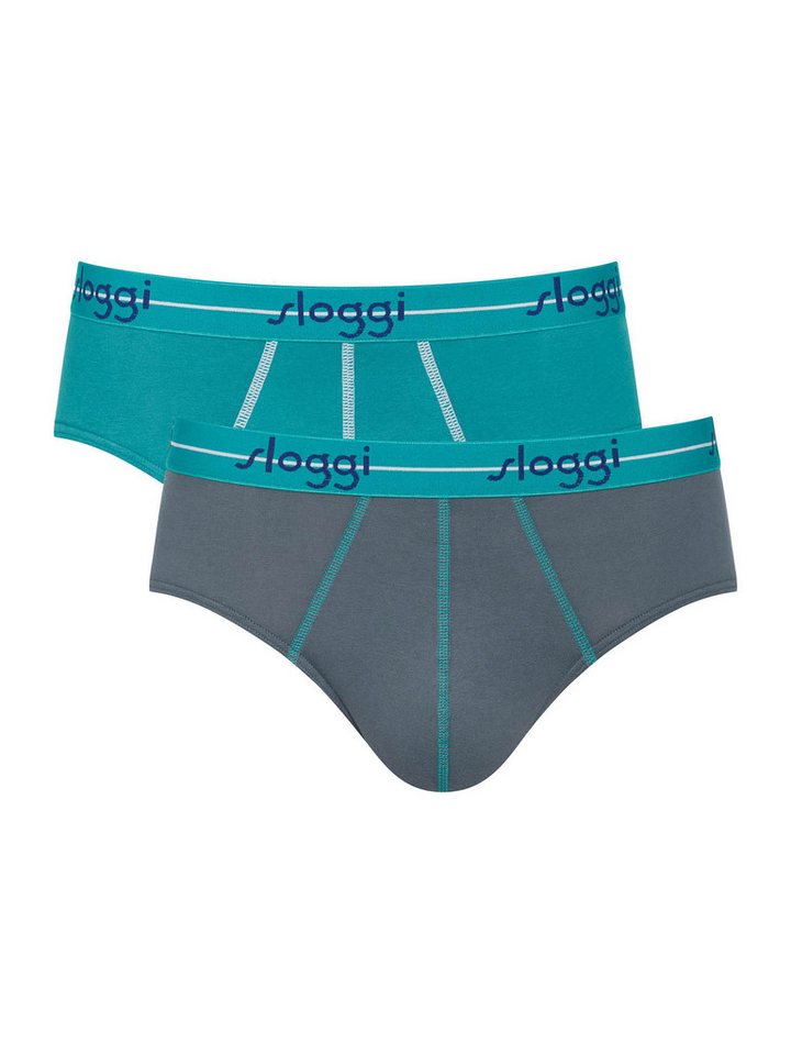 sloggi Slip Start Midi (2-St) unterhose unterwäsche basic von sloggi