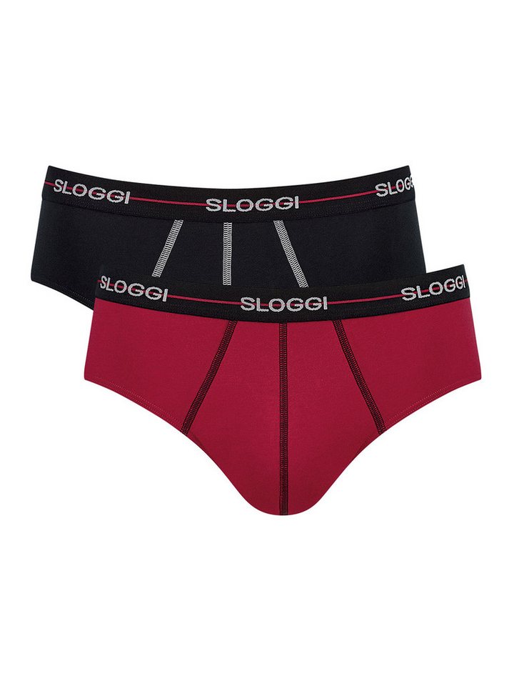 sloggi Slip Start Midi (2-St) unterhose unterwäsche basic von sloggi