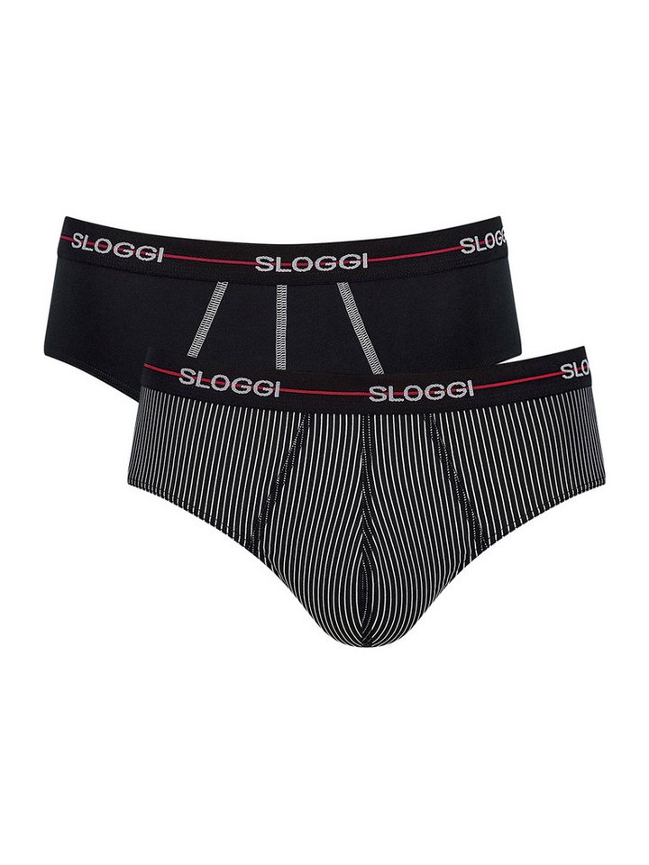 sloggi Slip Start Midi (2-St) unterhose unterwäsche basic von sloggi