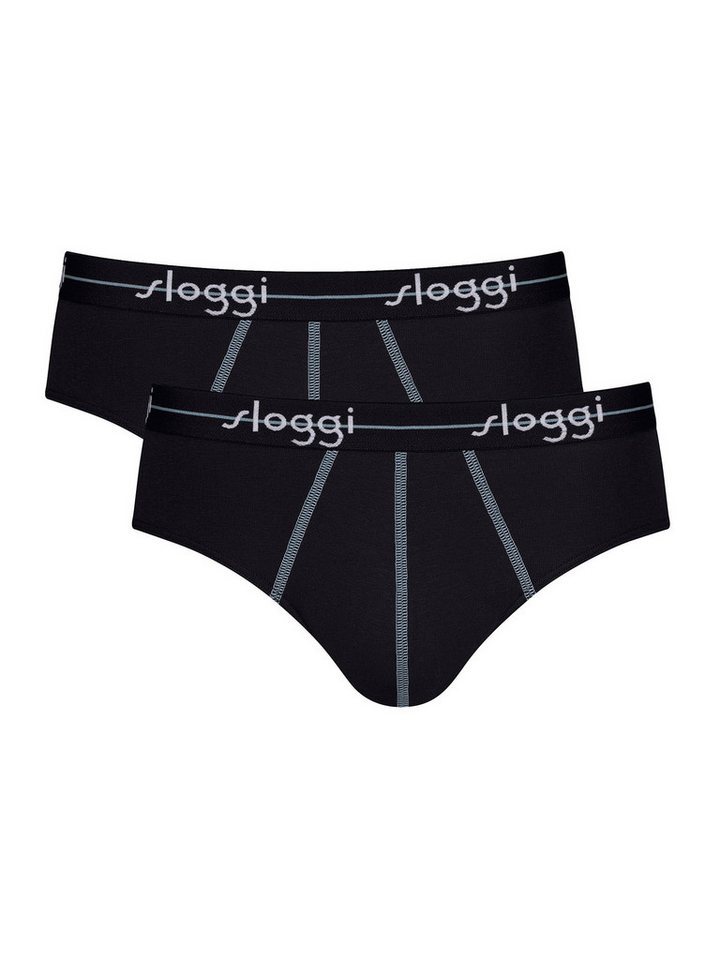 sloggi Slip Start Midi (2-St) unterhose unterwäsche basic von sloggi