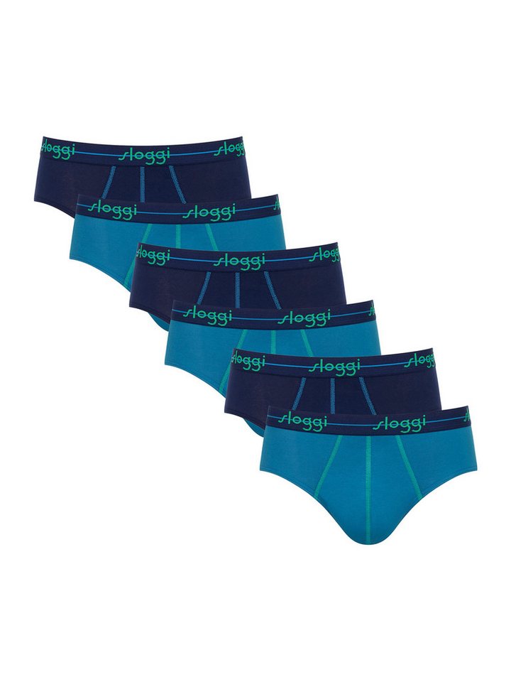 sloggi Slip Start Midi (6-St) Männer klassisch geschnittene von sloggi