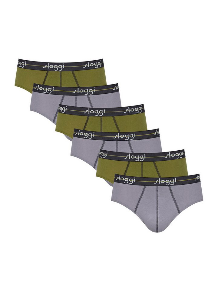 sloggi Slip Start Midi (6-St) Männer klassisch geschnittene von sloggi