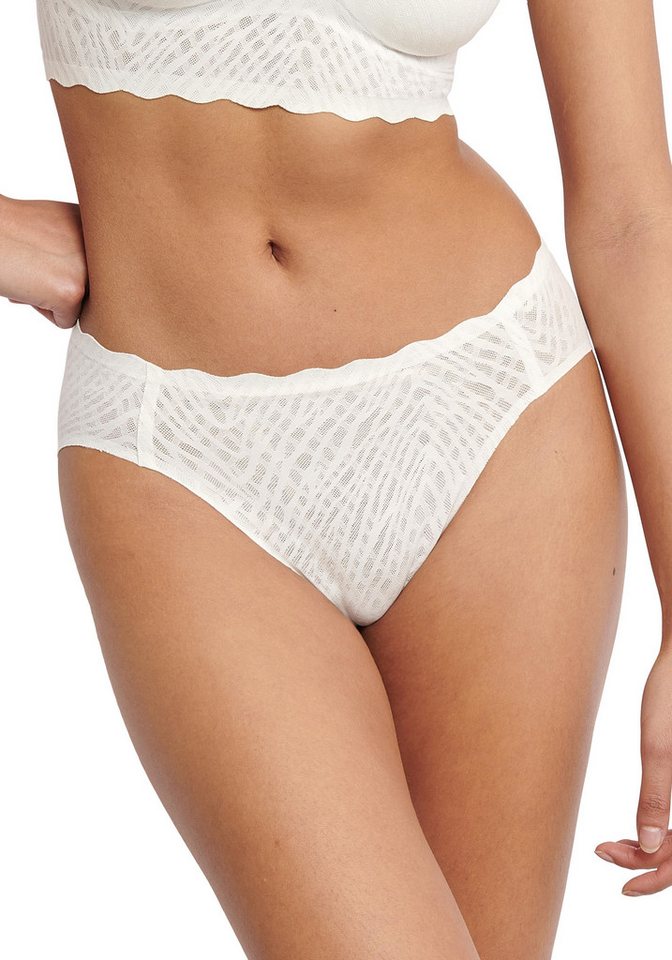 sloggi Slip ZERO Feel Bliss unsichtbar, Stretch-Spitze, hoher Beinausschnitt, Freecut-Kanten von sloggi