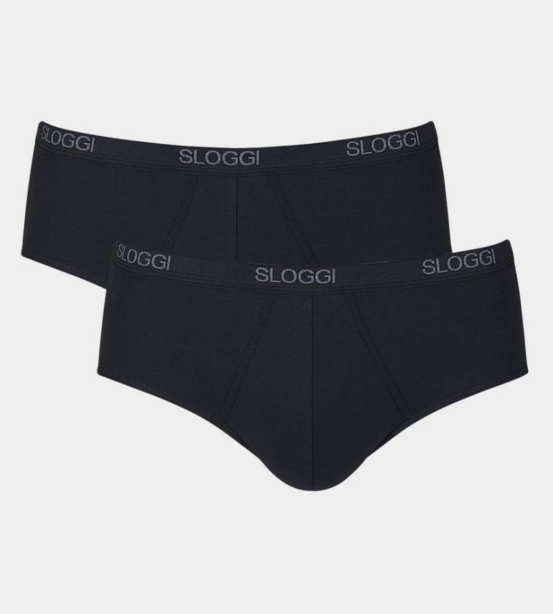 sloggi Slip men Basic Midi 2P (2er Pack) perfekter Sitz von sloggi