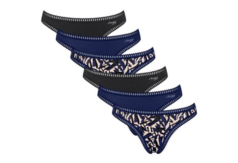 sloggi String Damen String 6er Pack Baumwolle (Packung, 6er Pack) von sloggi