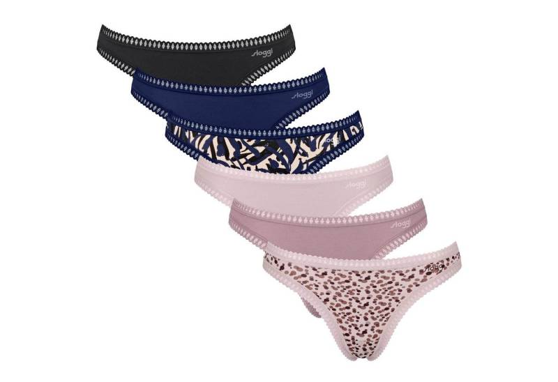 sloggi String Damen String 6er Pack Baumwolle (Packung, 6er Pack) von sloggi
