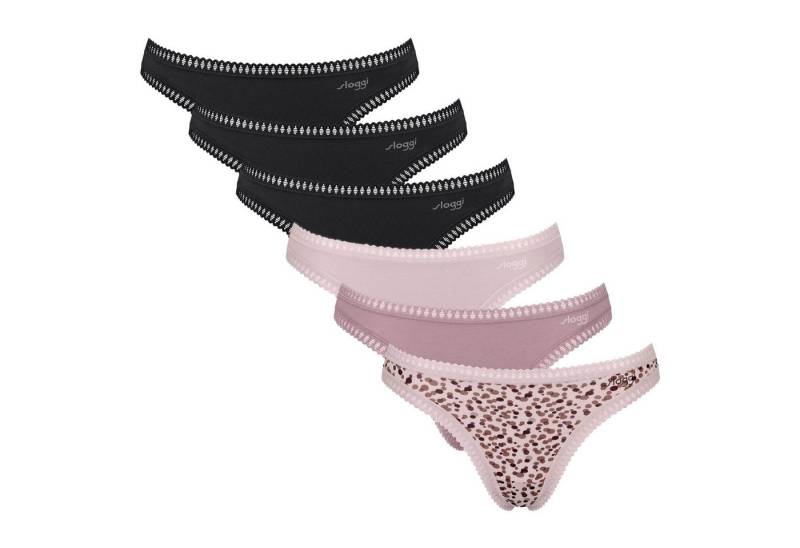 sloggi String Damen String 6er Pack Baumwolle (Packung, 6er Pack) von sloggi