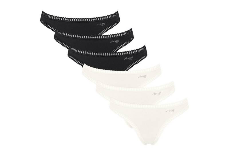 sloggi String Damen String 6er Pack Baumwolle (Packung, 6er Pack) von sloggi