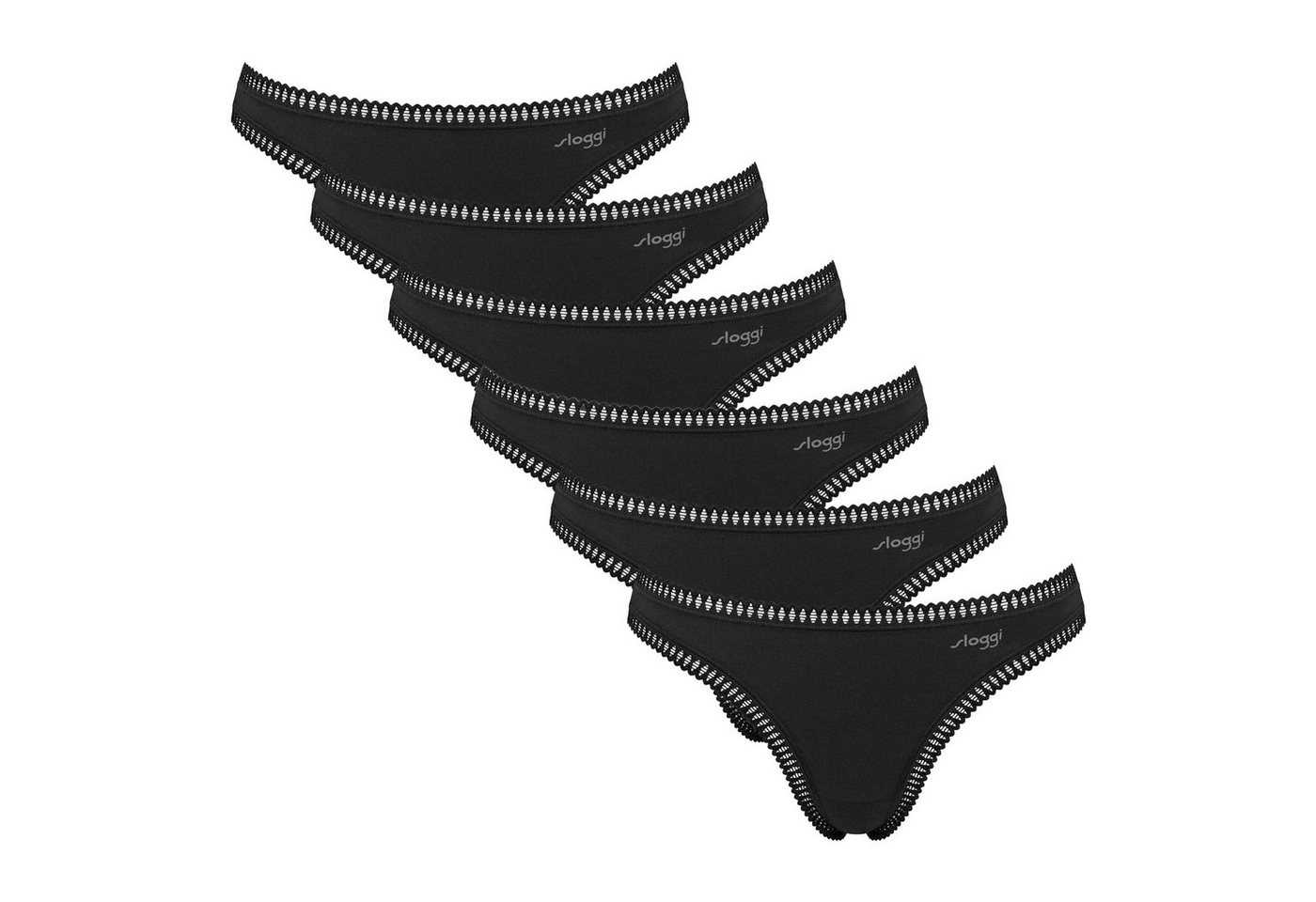 sloggi String Damen String 6er Pack Baumwolle (Packung, 6er Pack) von sloggi