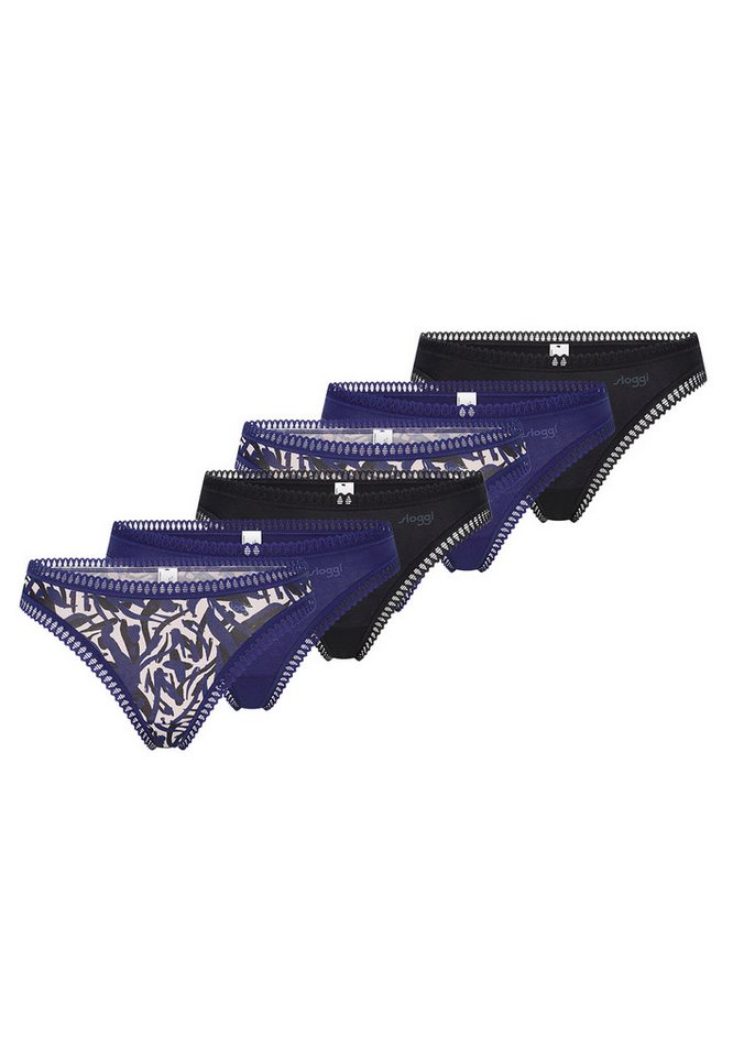 sloggi T-String 6er Pack GO Crush (Spar-Set) String - Baumwolle - Atmungsaktiv - Komfortabel und atmungsaktiv von sloggi