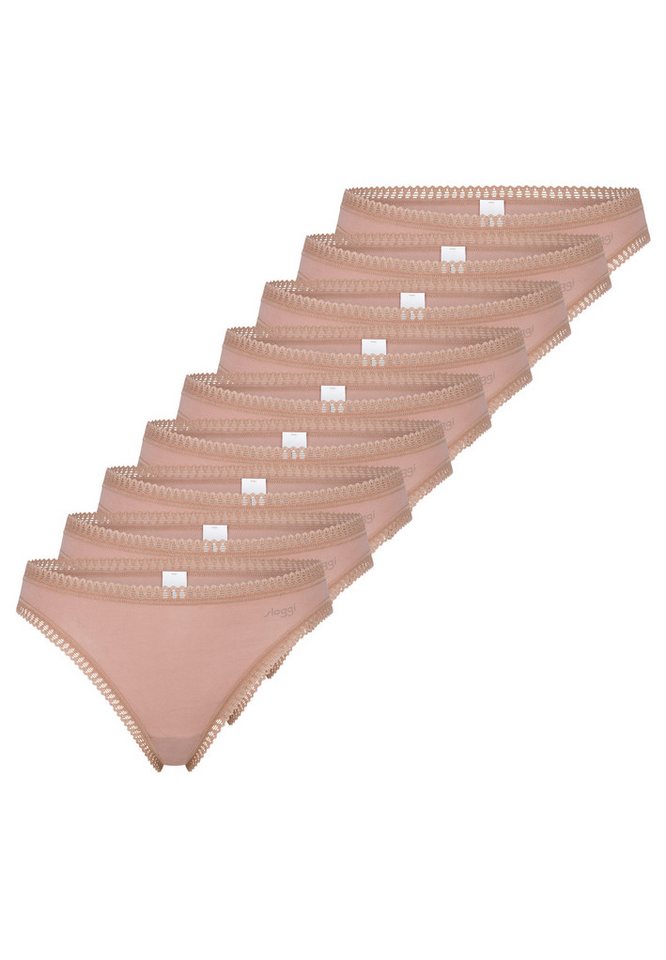 sloggi T-String 9er Pack GO Crush String - Baumwolle - Atmungsaktiv - Komfortabel und atmungsaktiv von sloggi