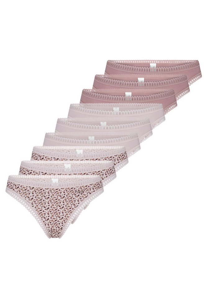 sloggi T-String 9er Pack GO Crush (Spar-Set, 9-St) String - Baumwolle - Atmungsaktiv - Komfortabel und atmungsaktiv von sloggi