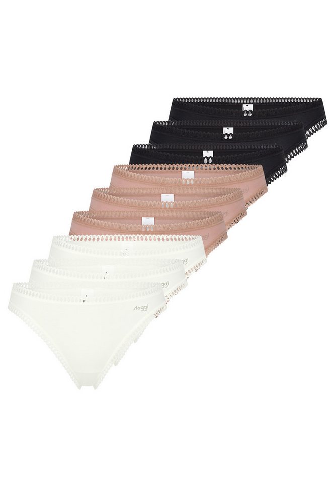 sloggi T-String 9er Pack GO Crush String - Baumwolle - Komfortabel und atmungsaktiv von sloggi