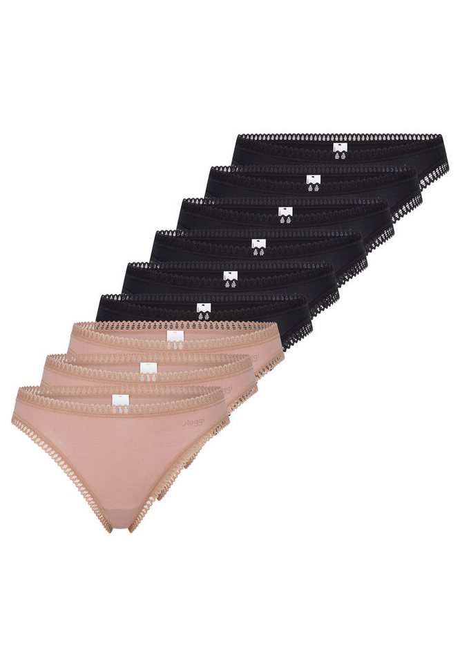 sloggi T-String 9er Pack GO Crush String - Baumwolle - Komfortabel und atmungsaktiv von sloggi