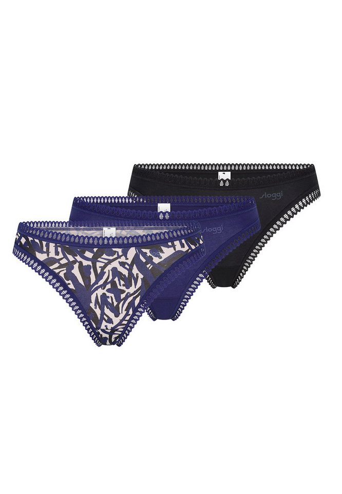 sloggi T-String sloggi GO Crush String C3P (Spar-Set, 3-St) String - Baumwolle - Atmungsaktiv - Komfortabel und atmungsaktiv von sloggi