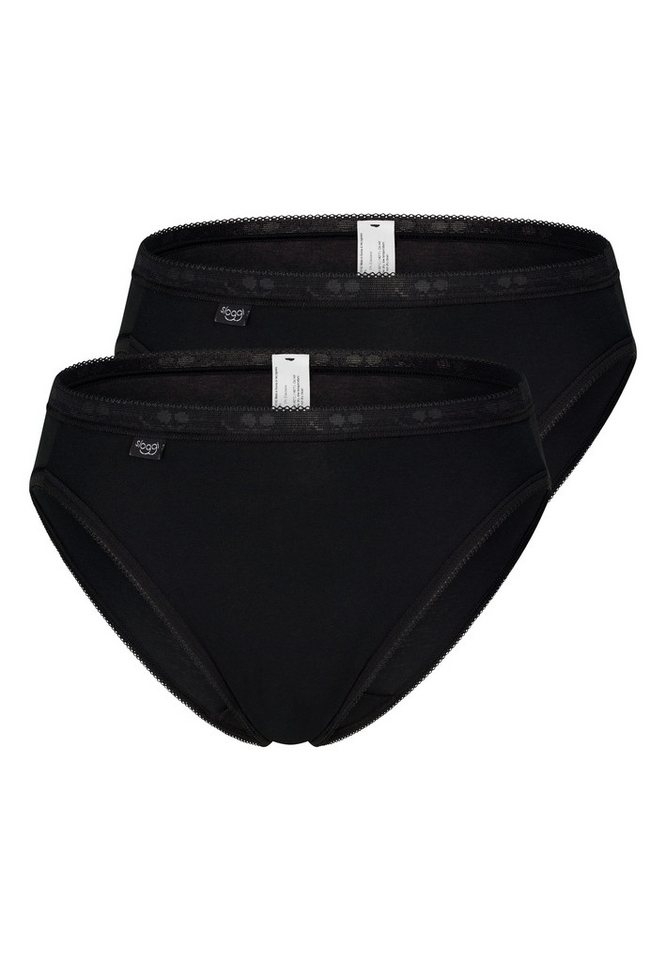 sloggi Tai-Slip 2er Pack Basic+ (Spar-Set) Tai Slip - Baumwolle - Wärmend - Perfekter Sitz, Mit feinen Details von sloggi