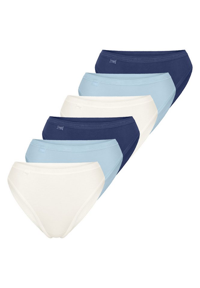 sloggi Tai-Slip 6er Pack Basic+ (Spar-Set, 6-St) Tai Slip - Baumwolle - Atmungsaktiv - Bequemer Schnitt, Perfekter Sitz von sloggi