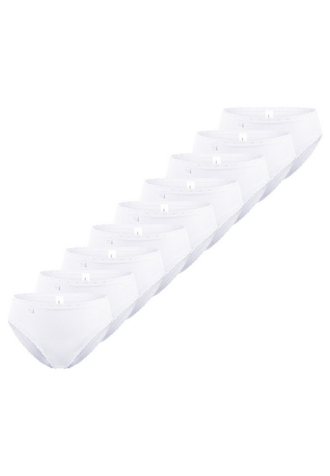 sloggi Tai-Slip 9er Pack 24/7 Cotton Lace (Spar-Set, 9-St) Tai Slip - Baumwolle - Atmungsaktiv - Perfekter Sitz von sloggi