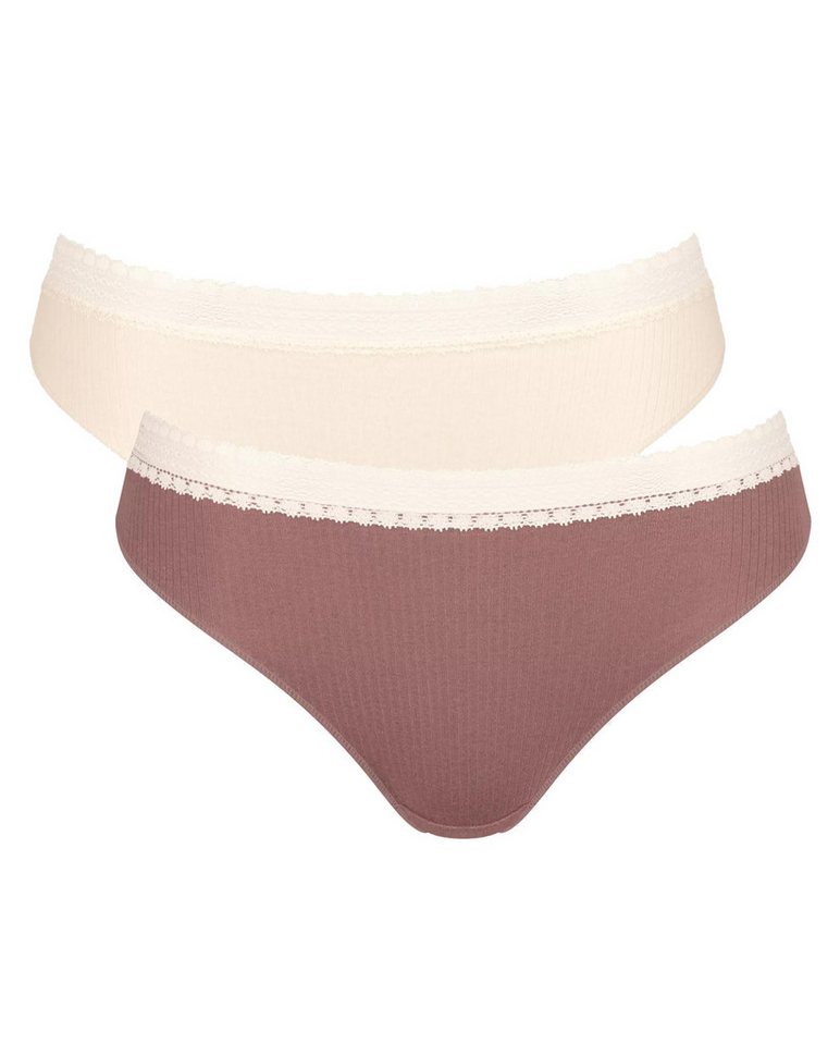 sloggi Tai-Slip Go Ribbed (10er Vorteilspack) mit Spitzenbesatz von sloggi