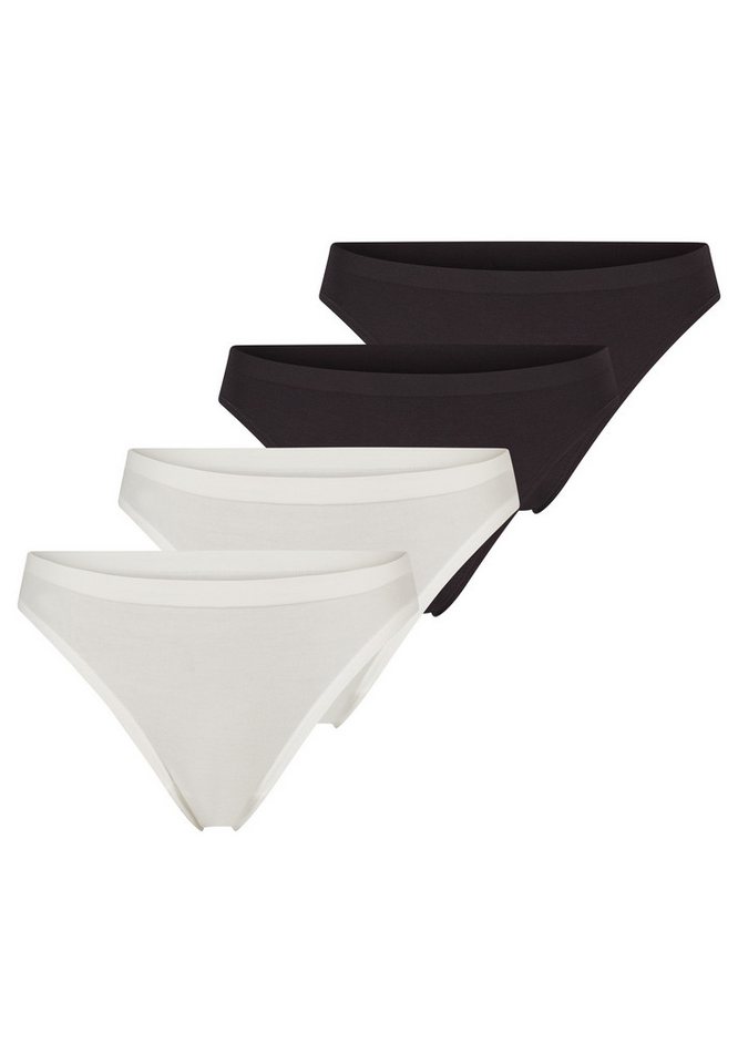 sloggi Tanga 4er Pack GO Sense (Spar-Set, 4-St) Tanga - Blickdicht - Tanga im modernen puristischen Design von sloggi
