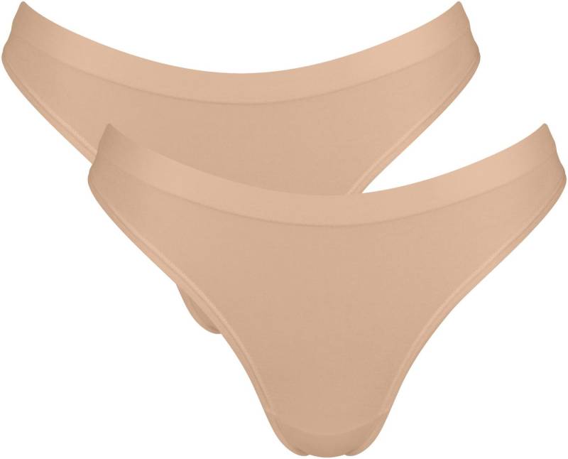 sloggi Tanga GO Sense (2er Pack) Modalmix, nahtlos, flacher Saum, elastisch, weich von sloggi
