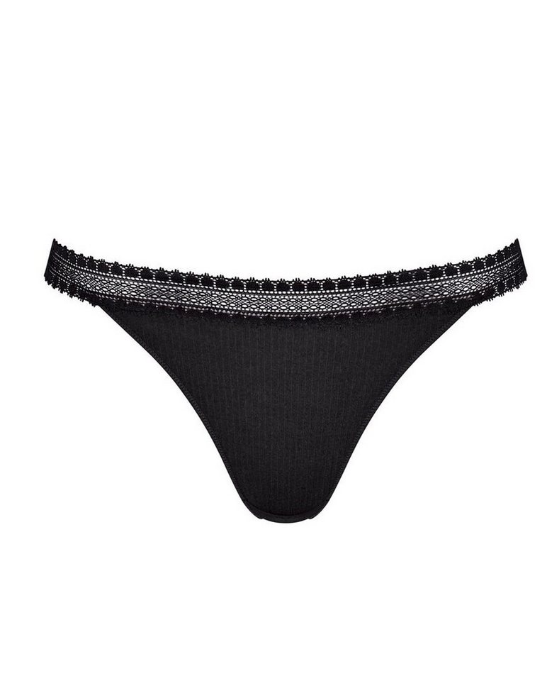 sloggi Tanga Go Ribbed (10er Vorteilspack) mit Spitzenbesatz von sloggi