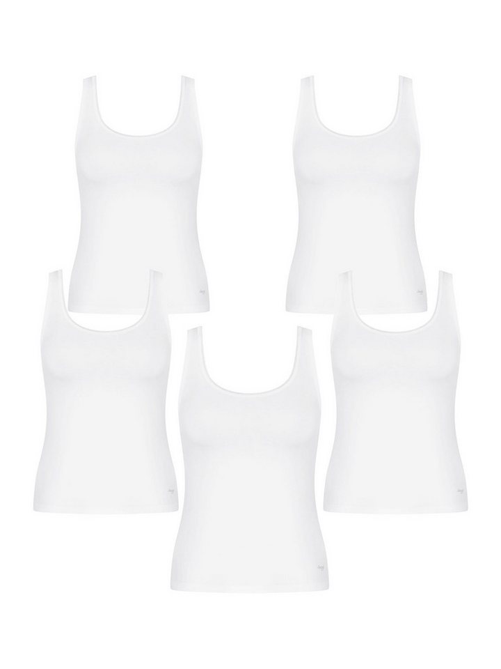 sloggi Tanktop Pure Comfort Tank Top (5-tlg) Frauen Unterhemd Ärmelloses von sloggi
