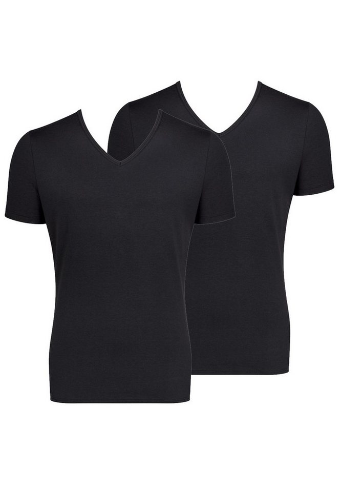 sloggi Unterhemd 2er Pack Go - Organic Cotton (Spar-Set, 2-St) Unterhemd / Shirt Kurzarm - Baumwolle - Atmungsaktiv von sloggi
