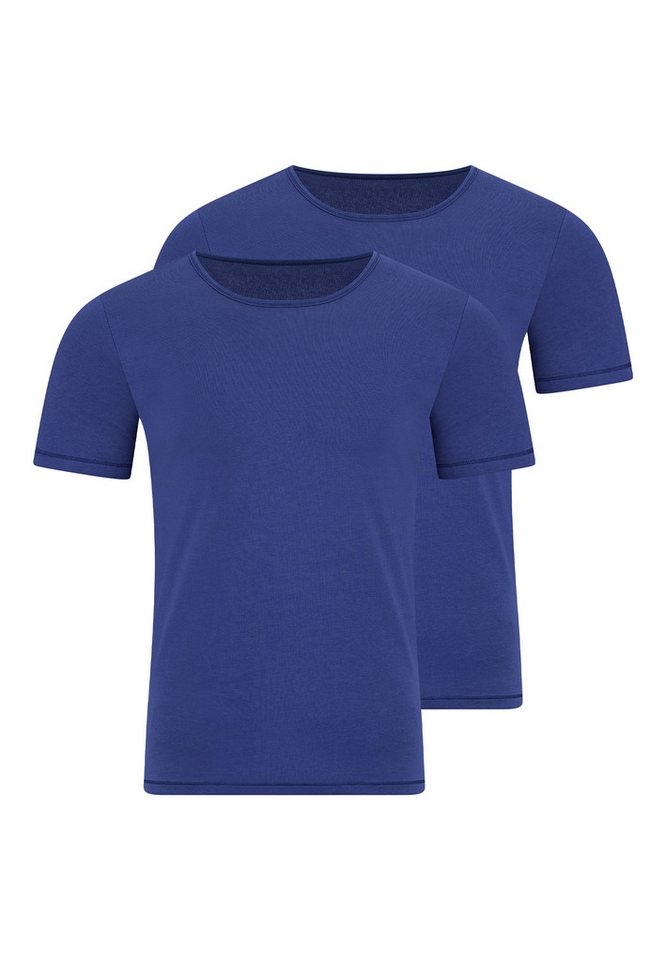 sloggi Unterhemd 2er Pack men EVER Ease (Spar-Set, 2-St) Unterhemd / Shirt Kurzarm - Baumwolle - Atmungsaktiv von sloggi