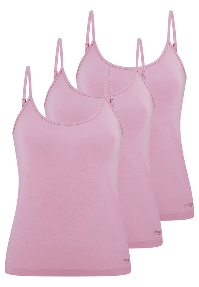 sloggi Unterhemd 3er Pack GO Sense (Spar-Set, 3-St) Spaghetti Top - Blickdicht von sloggi
