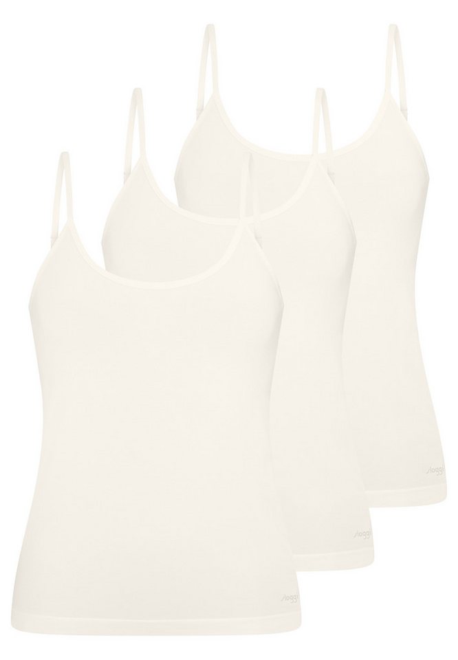 sloggi Unterhemd 3er Pack GO Sense (Spar-Set, 3-St) Spaghetti Top - Blickdicht von sloggi