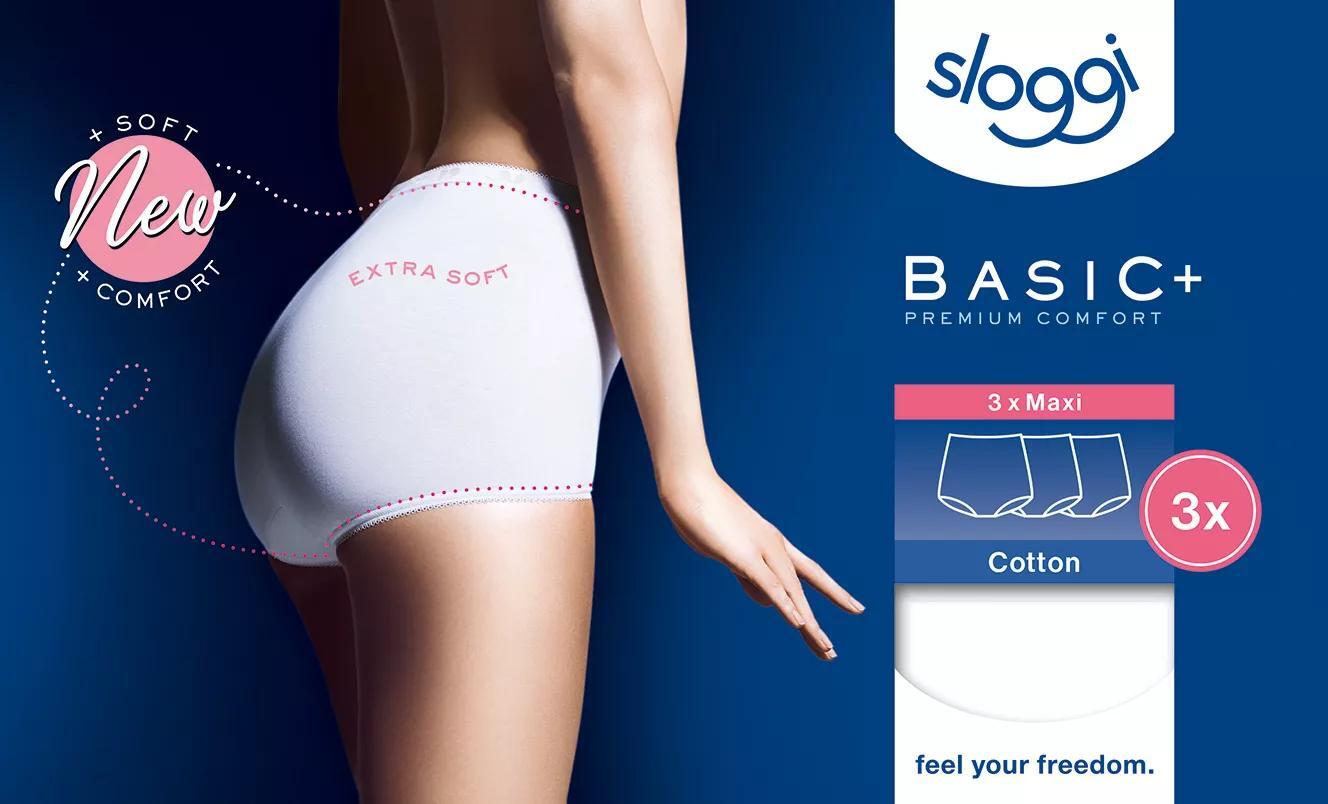 sloggi - sloggi Basic+ Maxi 3P weiss - Gr. - 44 von sloggi